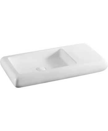 LAVABO D'APPOGGIO MOD. LA33 CM 80 X 42 Bianco