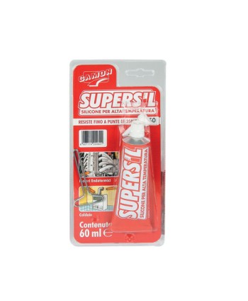SIGILLANTE SILICONICO SUPERSIL ALTA TEMPERATURA 60 ml - Nero