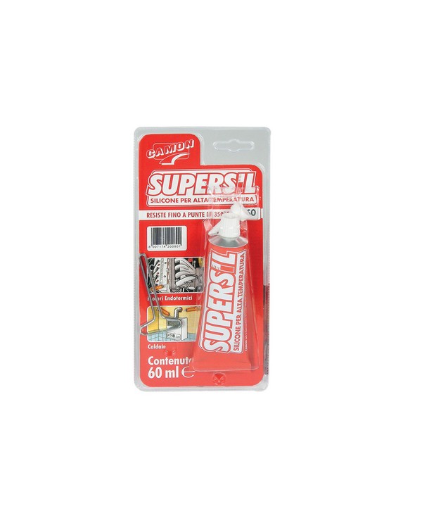 SIGILLANTE SILICONICO SUPERSIL ALTA TEMPERATURA 60 ml - Nero