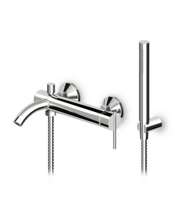 MONOCOMANDO VASCA DOCCIA ESTERNO C/ACCESSORI SERIE ZXS Cromo