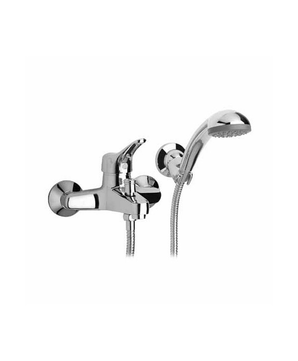 MISCELATORE MONOCOMANDO VASCA CON ACCESSORI LINEA DERBY Cromo