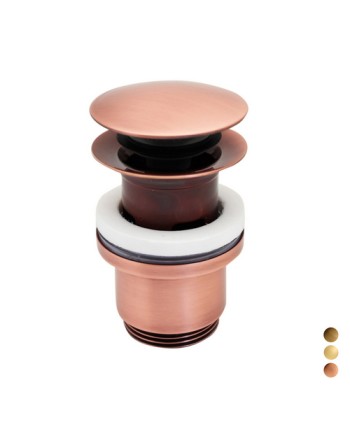 PILETTA CLICK CLACK 1"1/4 TONDA CON TROPPO PIENO 1"1/4  Bronzata