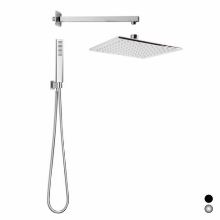 KIT SOFFIONE DOCCIA QUADRATO SEVEN Cromo