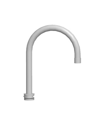 CANNA TUBO OMBRELLO PER MISCELATORE LAVELLO SLY Cromo