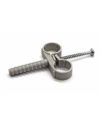 10 PZ COLLARI DOPPI IN NYLON CON VITE mm 12