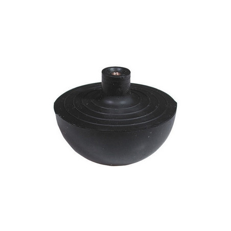 SFERA IN GOMMA CON NOTTOLINO IN OTTONE INCORPORATO Diam. Est. mm. 69,5 - CONF