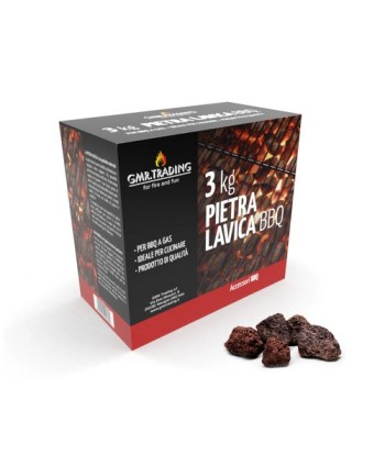 PIETRA DI LAVA 3KG PER BBQ A GAS -