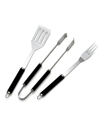 BBQ TOOL SET BASIC SPATOLA FORCHETTA E PINZA -
