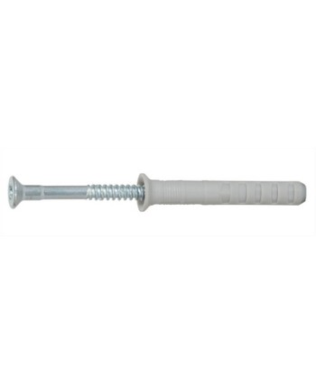 TASSELLO NYLON CON VITE A CHIODO PREMONTATA mm 4x35