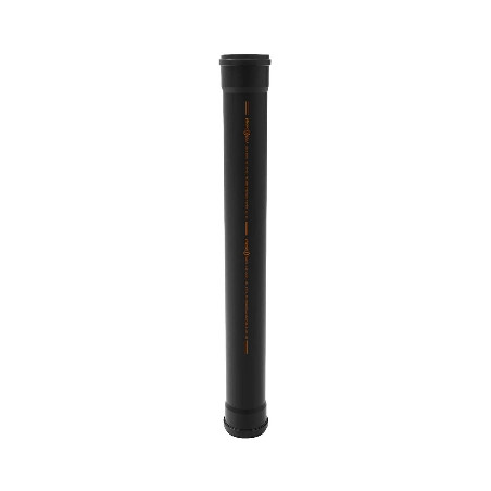 TUBO PHONO BLACK 2 BICCHIERE Diam. 100 lungh. 3000