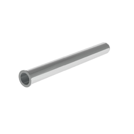 TUBO CON CARTELLA INOX D. 32 X 300 mm