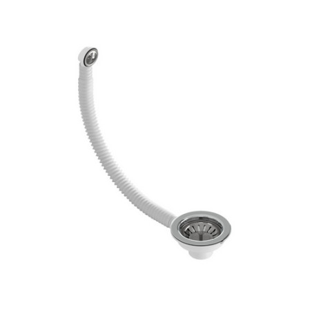 PILETTA CON CESTELLO HOOK FLEX C/TP PER LAVELLO CUCINA 1"1/2 x 110 troppop. rettangol