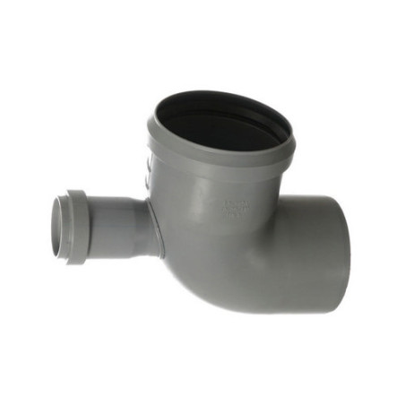 CURVA HTB 87° USCITA FRONTALE Diam. 90/40 uscita frontale