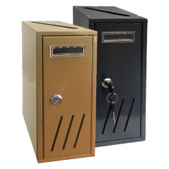 CASSETTA POSTALE SINGOLA VERTICALE 1 posto - antracite - cm. 12x17,5x H. 30