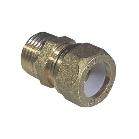 NIPPLE MASCHIO BICONO PER RAME CON OGIVA TEFLON TIEMME 1/2 x 18