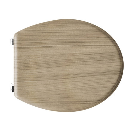 SEDILE WC UNIVERSALE IN LEGNO ROVERE SBIANCATO Rovere Sbiancato