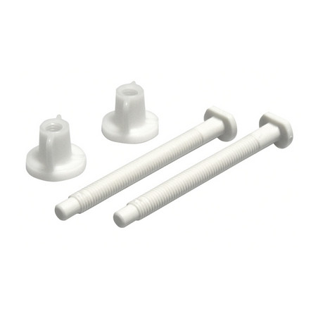 COPPIA VITI + GALLETTI PER SEDILE WC ETNA Bianco
