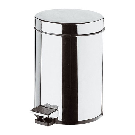 PATTUMIERA PER TOILETTE CILINDRICA CON APERTURA A PEDALE 5 LITRI LUX Diam. 200 x H. 290mm