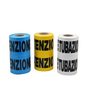 NASTRO AVVERTITORE Giallo tubo gas - 200 mt