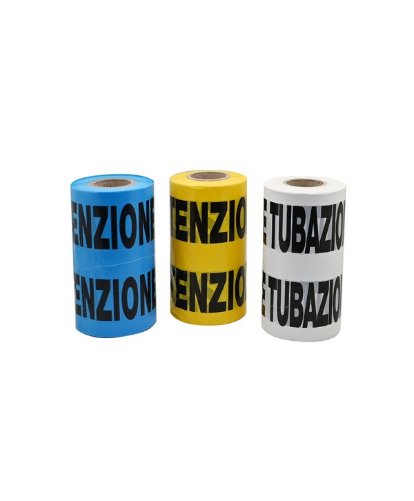 NASTRO AVVERTITORE Giallo tubo gas - 200 mt