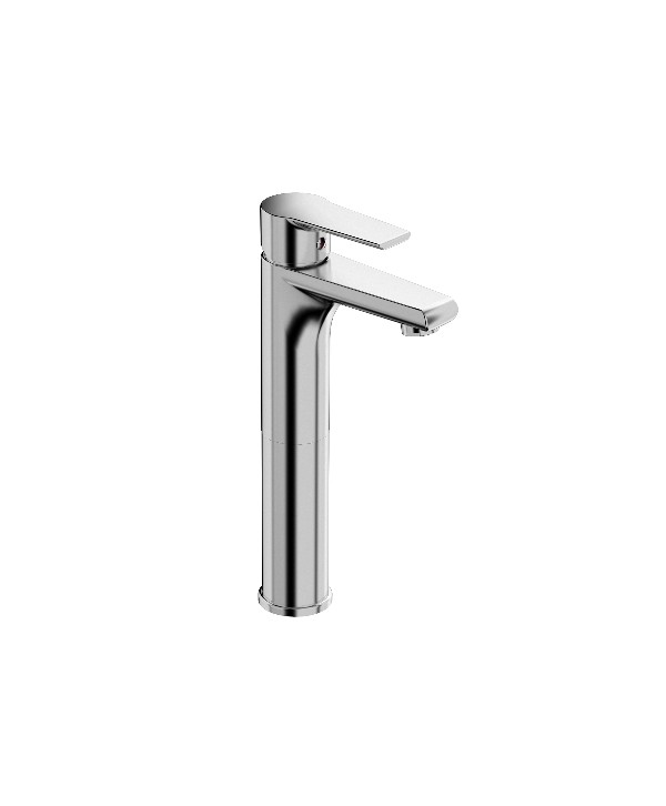 MISCELATORE MONOCOMANDO LAVABO ALTO LINEA TEN Cromo