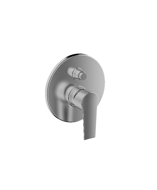 MISCELATORE MONOCOMANDO INCASSO DOCCIA C/DEV LINEA TEN Cromo