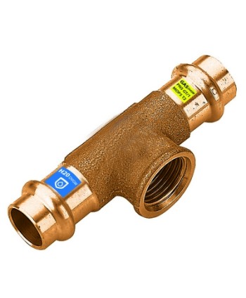 T IN BRONZO A PRESSARE FXFXFIL F ACQUA/GAS Diam. 15 x 1/2
