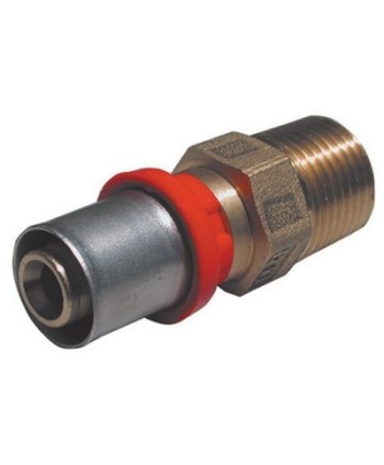 RACCORDO PRESS DIRITTO MASCHIO 1/2 x 16 -CONF