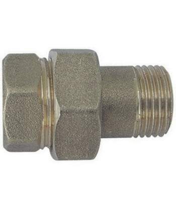 RACCORDO DIRITTO  MF 3 PEZZI  OTTONE GIALLO 1/2
