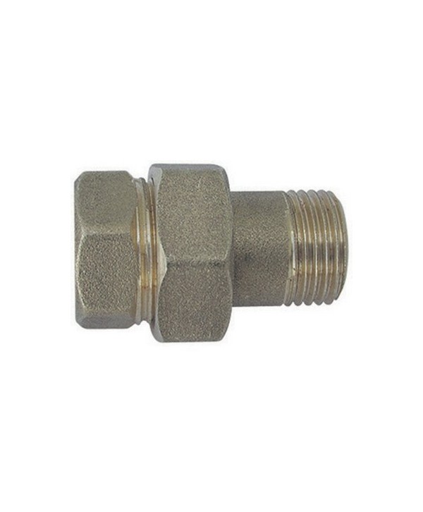 RACCORDO DIRITTO  MF 3 PEZZI  OTTONE GIALLO 2"