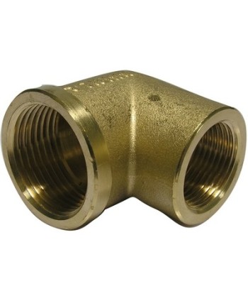 GOMITO RIDOTTO FF IN OTTONE GIALLO 1" x 3/4"