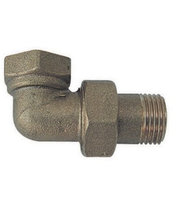 RACCORDO CURVO  MF 3 PEZZI  OTTONE GIALLO 3/4