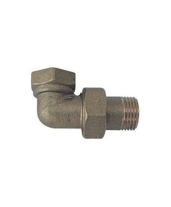 RACCORDO CURVO  MF 3 PEZZI  OTTONE GIALLO 3/4