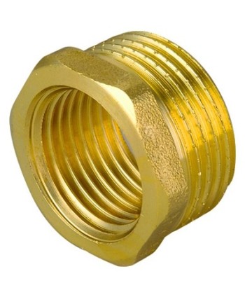 RIDUZIONE  MF IN OTTONE GIALLO 3/8" x 1/4"