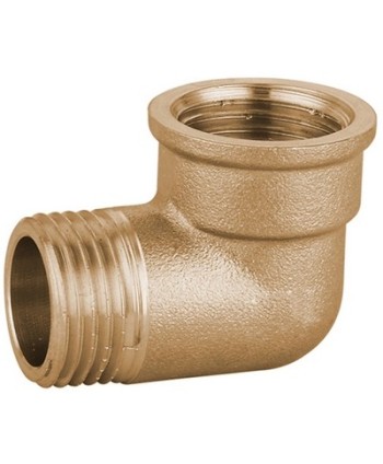 GOMITO MF IN OTTONE GIALLO IBP 3/4"  -CONF