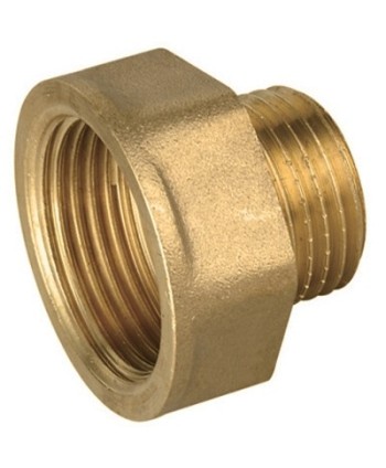 PROLUNGA RIDOTTA FM IN OTTONE GIALLO IBP 1/2" x 3/4" -CONF