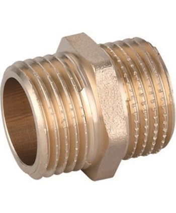 NIPPLES DIRITTO MM IN OTTONE GIALLO IBP 1" -CONF
