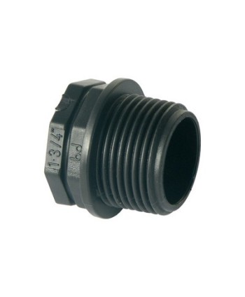 BUSSOLA DI RIDUZIONE IN PP NERO 1"1/2x1"1/4"