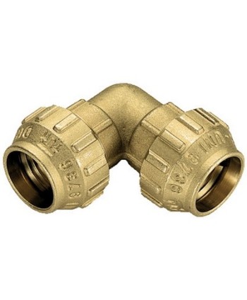 RACCORDO CURVO DOPPIO IN OTTONE TIEMME Diam. 63