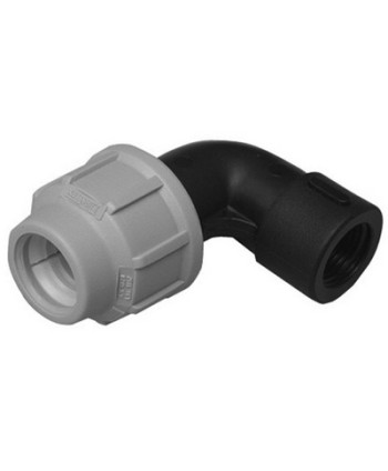 GOMITO A 90° C/DERIVAZIONE FEMMINA DIANFLEX RACCORDO PER POLIETILENE 2" x 63