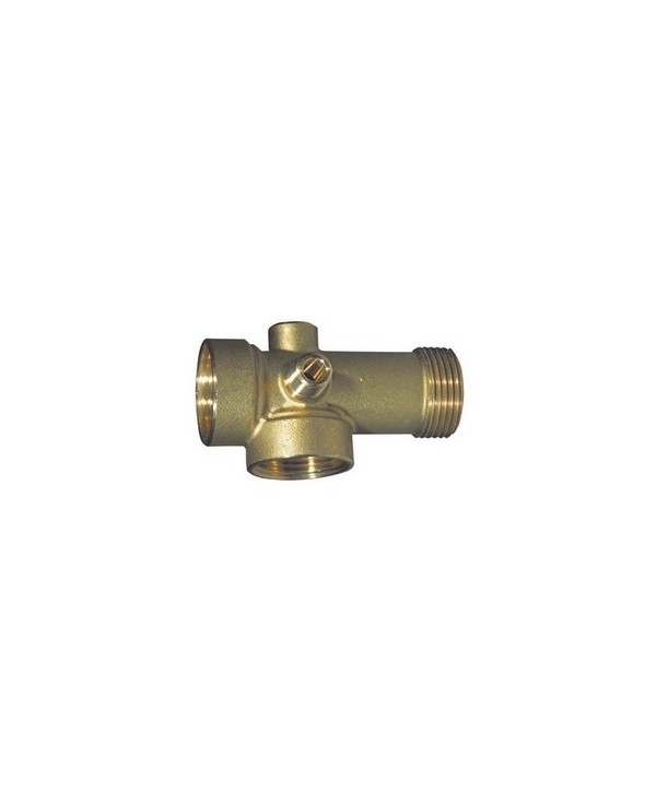 RACCORDO IN OTTONE A 5 VIE PROLUNGATO H. 91 mm.