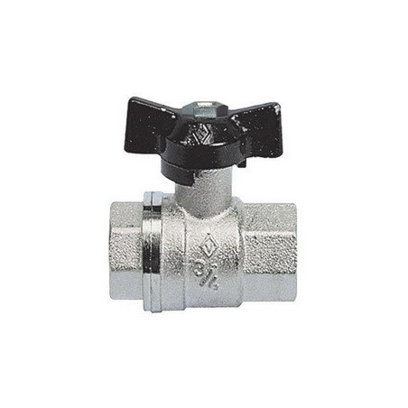 VALVOLA A SFERA FF CON FARFALLA 3/4''  DN 20  PN 40