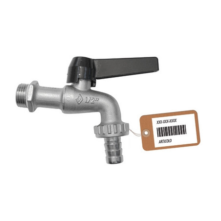 RUBINETTO A SFERA CON PORTAGOMMA F-BRICO 3/4"  DN 14  PN 16