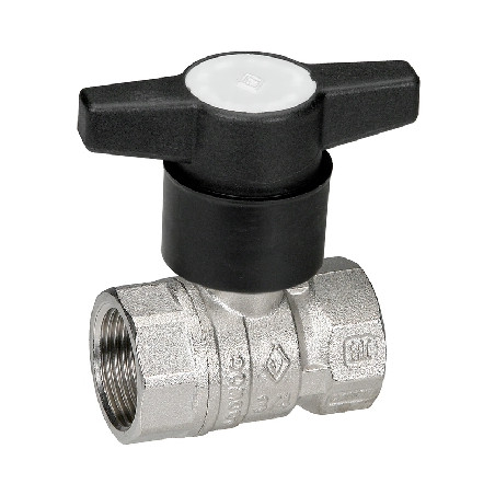 VALVOLA A SFERA FEMMINA-FEMMINA C/PROLUNGA NYLON 1/2"  DN 15