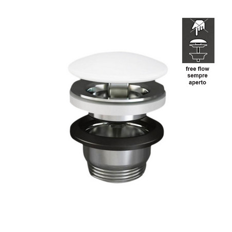 PILETTA LAVABO FEELING SENZA TROPPO PIENO Tappo Beige Opaco