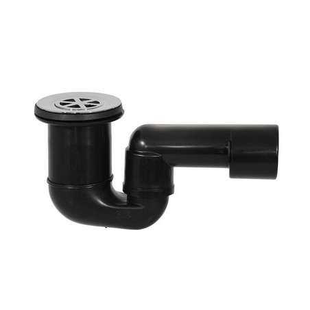 PILETTA DOCCIA CON SIFONE SNODATO PEHD Griglia ottone D. 80