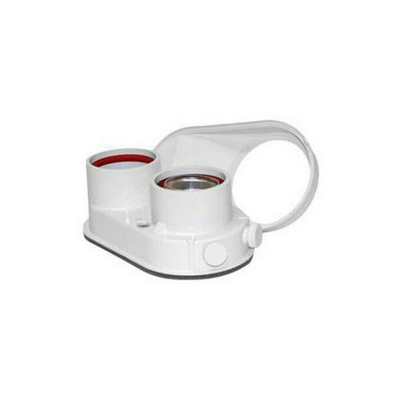 SDOPPIATORE CON PRESA ANALISI FUMI 80/80 PER SCALDABAGNO OPALIA F 80/80