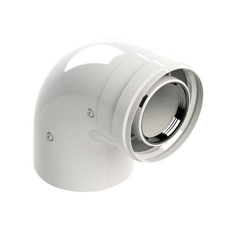 KIT CURVA 90° M-F COASSIALE PER CONDENSAZIONE Diam. 60/100