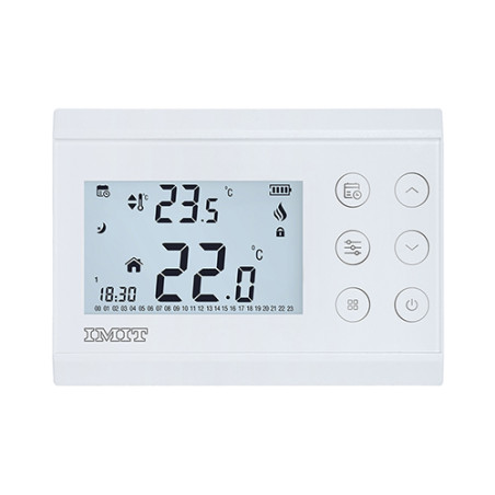 CRONOTERMOSTATO SETTIMANALE SILVER CR Bianco