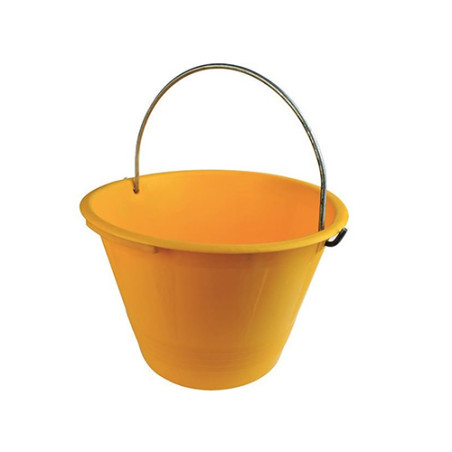 CALDARELLA SECCHIO IN PLASTICA PESANTE GIALLA Diam. 36